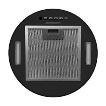 Hanging kitchen hood 35cm black BT-227