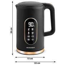 Electric kettle 1.7l Berdsen BD-712 black-gold