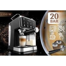 Kafijas automāts ar portafilter piena putotāju 20 bāri Berdsen BD-773 melns