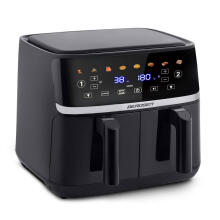 Large 10.2L Oil-Free Fryer Air Fryer XL Dual Chamber Berdsen 1700W BD-657 Black