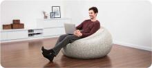 Bestway 75052 Pelēks Inflatable Puff Krēsls