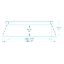 Bestway 57450 9-in-1 244 x 61 cm Inflatable Pool