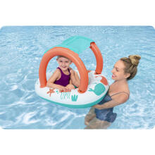 Inflatable pontoon for children with a canopy for swimming Bestway