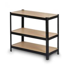Metal storage shelf 150 x 75 x 30 cm Humberg HR-811 black