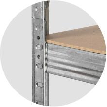 Metal Storage Rack 150 x 75 x 30 cm Humberg HR-810