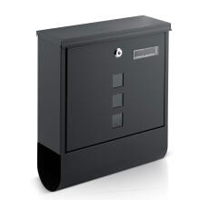 Mail box 34x30.5x10 cm anthracite HM-861