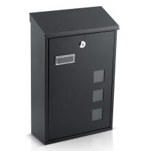 Mailbox 39x25.5x12 cm black HM-864