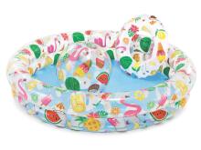 Inflatable Pool with Ring and Ball Set 122 x 25 cm INTEX 59460