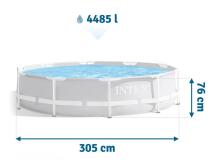 Prism Frame Garden Pool 305 x 76 cm INTEX 26700