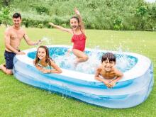 Inflatable Rectangular Pool 262 x 175 x 56 cm INTEX 56483