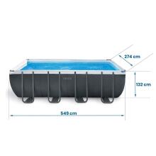 Intex 26356 12-in-1 Frame Pool 549 x 274 x 132 cm