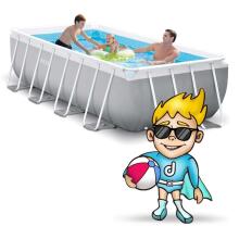 Frame Pool 400 x 200 x 100 cm 17in1 INTEX 26788 + Bubble Machine FREE