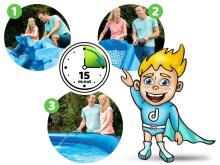 Inflatable Garden Pool 457 x 84 cm 15in1 INTEX 28158 + Bubble Machine FREE