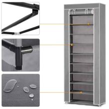 Massido Textile Shoe Cabinet - Gray