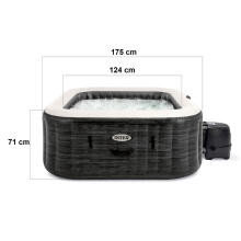 Inflatable SPA with hydromassage for 4 people INTEX 28450 + Chlorine generator