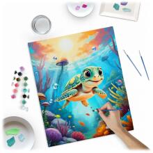 Painting by Numbers Image 40x50 cm Massido Turtle