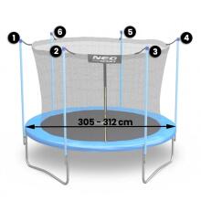 Internal net for trampoline 312cm 10ft Neo-Sport