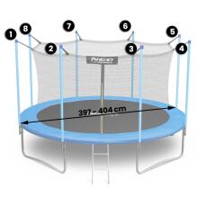 Internal net for trampolines 404cm 13ft Neo-Sport
