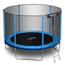 8ft/252cm Garden Trampoline with External Net and Ladder Neo-Sport