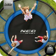8ft/252cm Garden Trampoline with External Net and Ladder Neo-Sport