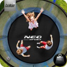10ft/312cm Garden Trampoline with Internal Net and Ladder Neo-Sport
