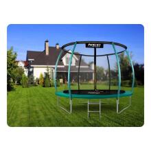 Shaped Garden Trampoline 8ft/252cm with Internal Net Neo-Sport