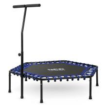 Fitness trampoline with handle 127 cm Neo-Sport - hexagonal blue