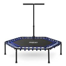 Fitness trampoline with handle 127 cm Neo-Sport - hexagonal blue