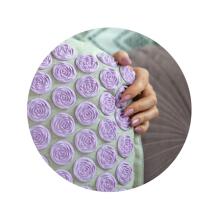 Acupressure mat with spikes Neo-Sport NS902 - gray-lavender