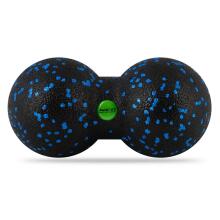 Double Massage and Fitness Ball NS-966 Black-Blue