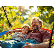 Stork Nest Swing SWINGO 95 cm Blue-Red