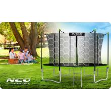 12ft/374cm Dārza Trampolīns ar Drošības Tīklu un Kāpņu Neo-Sport
