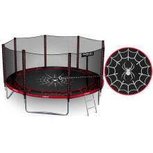 12ft/374cm Dārza Trampolīns ar Drošības Tīklu un Kāpņu Neo-Sport