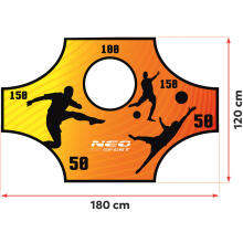 Goal target net Neo-Sport 180 x 120 cm