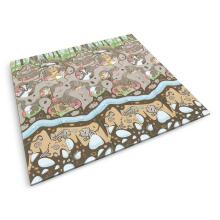 Educational folding mat 200 x 180 x 1 cm Nukido NK-340 ocean-earth