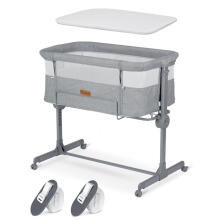 NK-243 Gray Co-Sleeping Crib