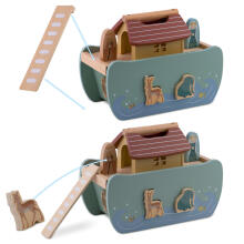 Noah's Wooden Ark with Animals NK-862 Nukido