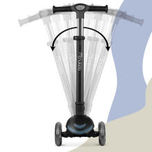 Three-Wheeled Balance Scooter for Kids Nukido Flippo - Black