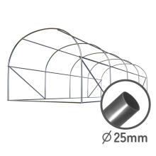 Dārza tunelis 2.5 x 4 m (10m2) rozā plāns