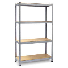 Metal storage shelf set of 2 pcs 150 x 75 x 30 cm Plonos PL-700