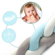 Ricokids Crib Wrap 2m - Blue and Gray