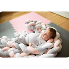 Ricokids Crib Wrap 3m - Pink-Gray