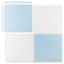 Large foam puzzle mat Ricokids 60x60 cm 4 pcs blue and white