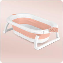 Foldable bathtub for children, infants with Ricokids RK-286 insert white-pink