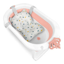 Foldable bathtub for children, infants with Ricokids RK-286 insert white-pink