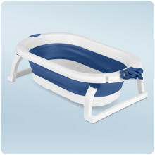 Foldable bathtub for children, infants with Ricokids RK-286 insert white-blue