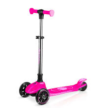Three-Wheeled Balance Scooter for Kids Glowing in the Dark Ricokids Jelly - Pink