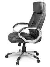 Sofotel EG-223 Melna Ādas Biroja Krēsls