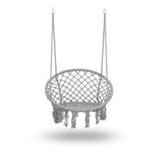 Hanging Garden Chair Swing BOHO Gray