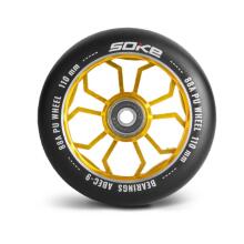 Scooter Wheels 110 mm Gold 2 pcs